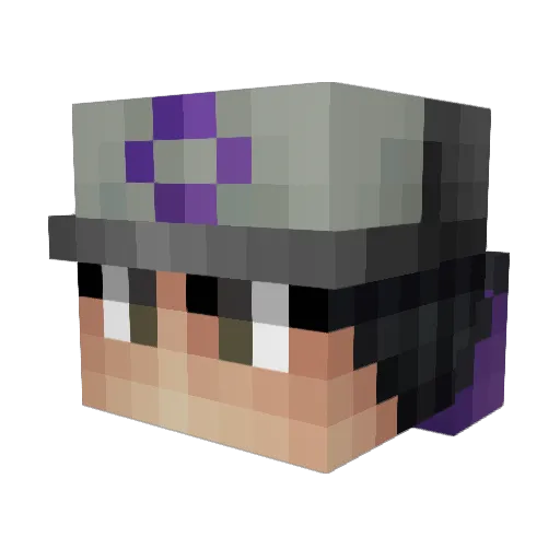User19111 Minecraft avatar head, 3D render