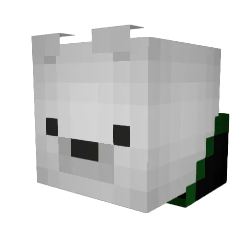 User2845 Minecraft avatar head, 3D render