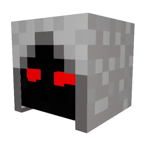 User607 Minecraft avatar head, 3D render