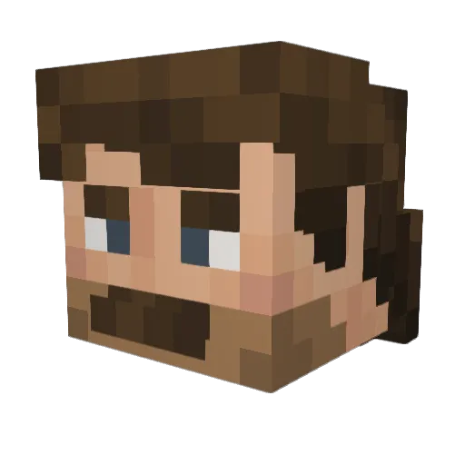 UserEnabled Minecraft avatar head, 3D render