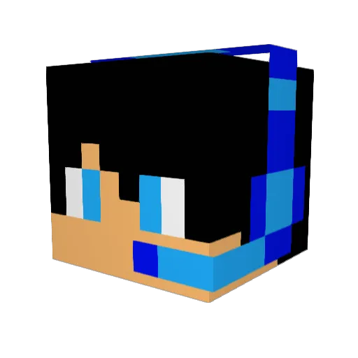 UserFranK Minecraft avatar head, 3D render