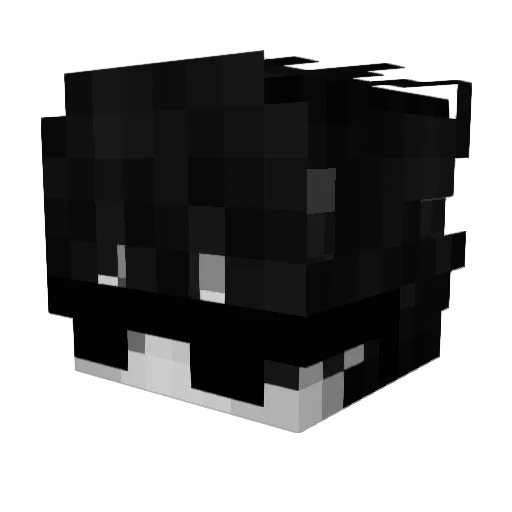 UserGlitch_ Minecraft avatar head, 3D render