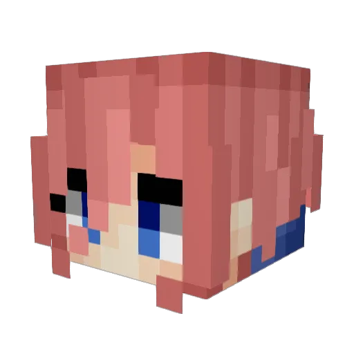 UserJerf Minecraft avatar head, 3D render