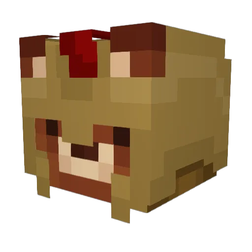 UserLow Minecraft avatar head, 3D render