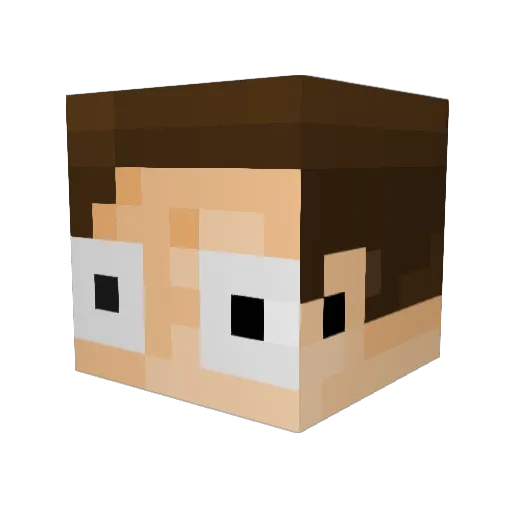 User_137 Minecraft avatar head, 3D render