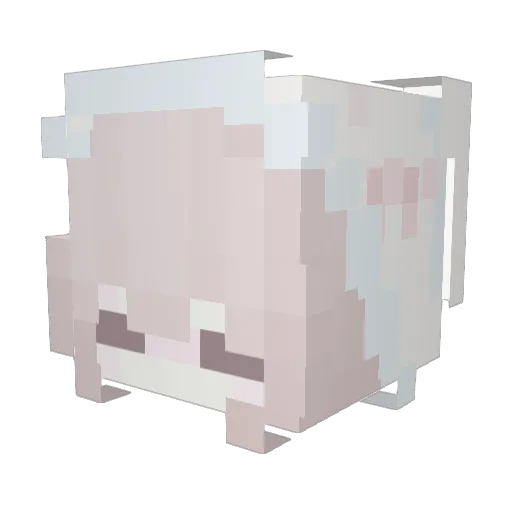User_C Minecraft avatar head, 3D render