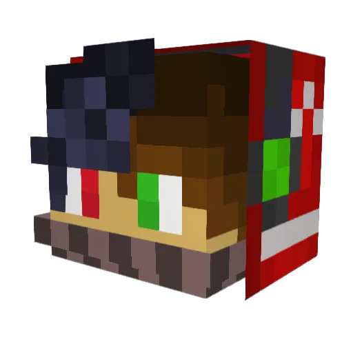 User_Enigma Minecraft avatar head, 3D render