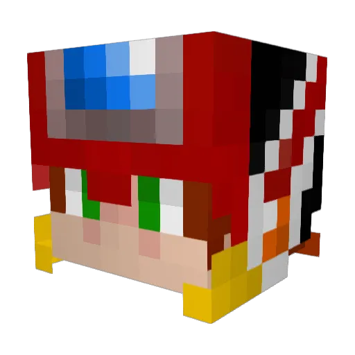 Userkun_ Minecraft avatar head, 3D render