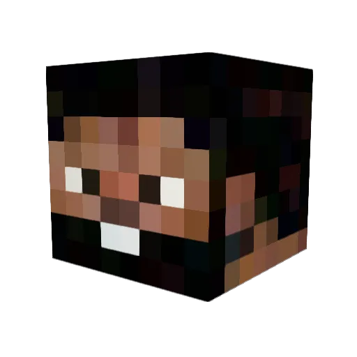 Userlogos Minecraft avatar head, 3D render