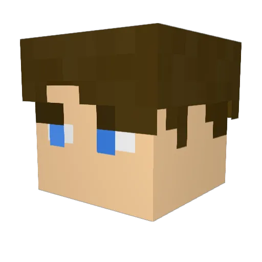 Username135792 Minecraft avatar head, 3D render