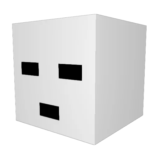 Username34569 Minecraft avatar head, 3D render