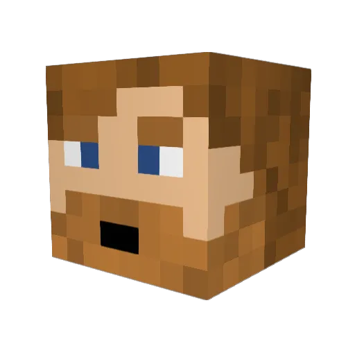 UsetheSchwartz Minecraft avatar head, 3D render