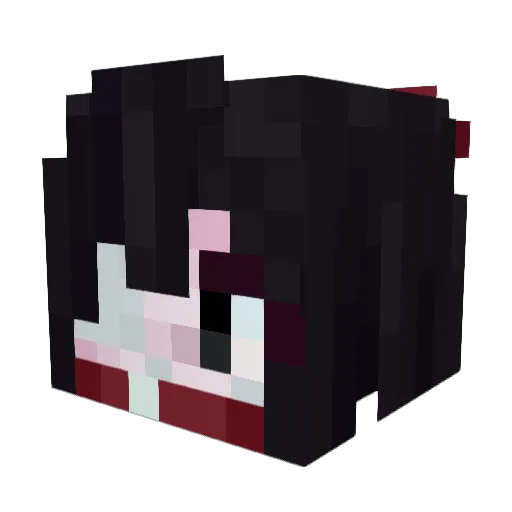 Ushegg_ Minecraft avatar head, 3D render