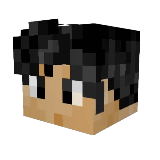 Usher_ZK Minecraft avatar head, 3D render