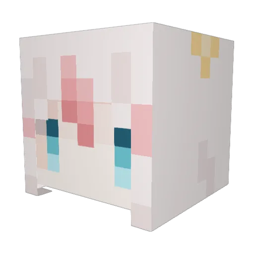 UshioEbi Minecraft avatar head, 3D render
