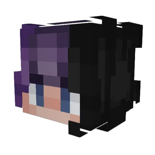 Usowr Minecraft avatar head, 3D render