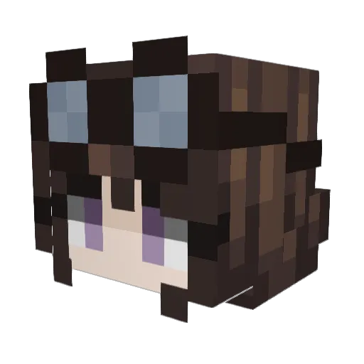 UsrCasper Minecraft avatar head, 3D render