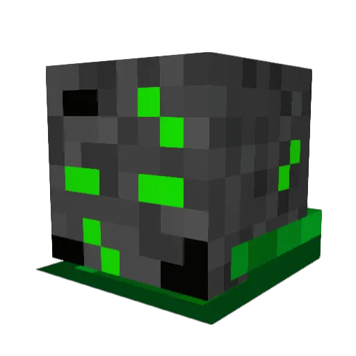 Usrall Minecraft avatar head, 3D render