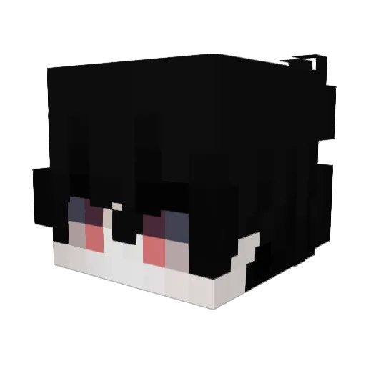 UstiSusti Minecraft avatar head, 3D render
