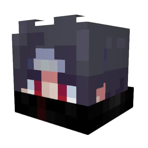Ustoopid101 Minecraft avatar head, 3D render