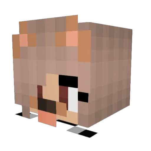 UsuCyo Minecraft avatar head, 3D render