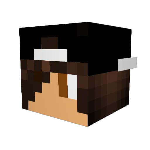 Usumus Minecraft avatar head, 3D render