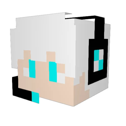 Usurper_Aios Minecraft avatar head, 3D render