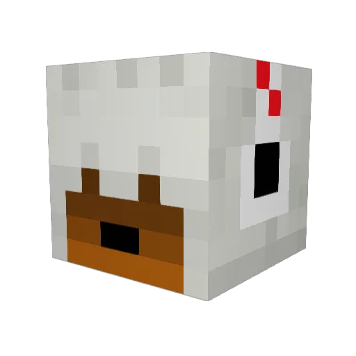 Usuyami13 Minecraft avatar head, 3D render
