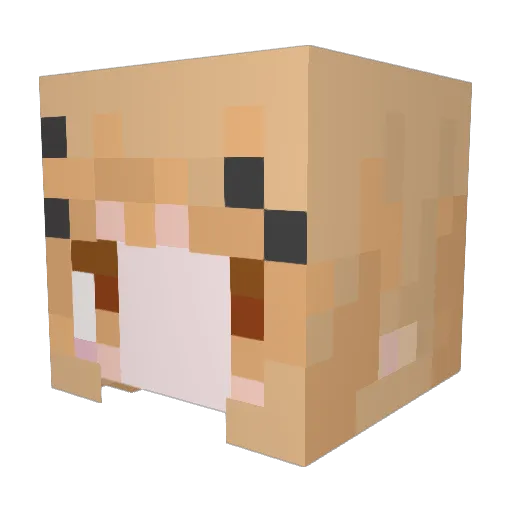 UtaUsagi_8823 Minecraft avatar head, 3D render
