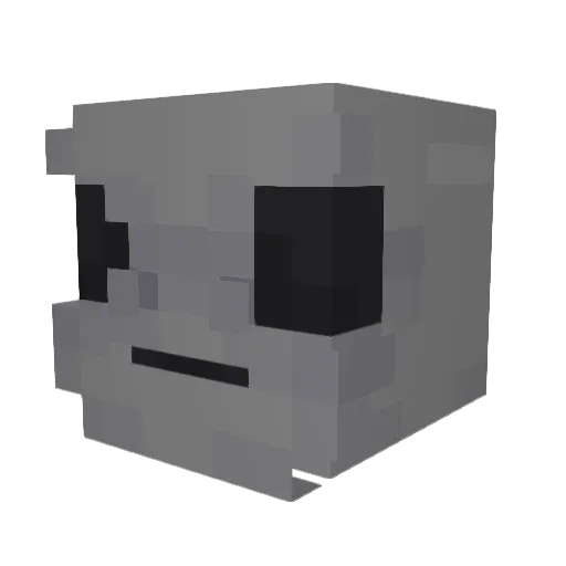 Utafghanistan Minecraft avatar head, 3D render