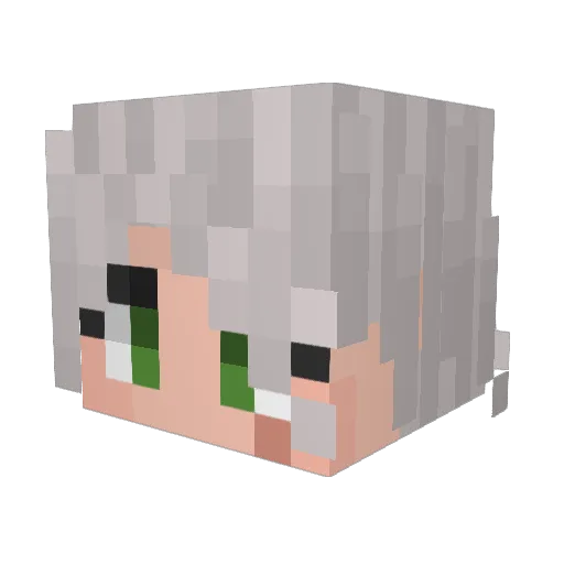 Utastins Minecraft avatar head, 3D render