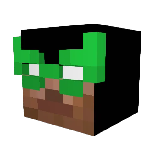 Utez_ Minecraft avatar head, 3D render