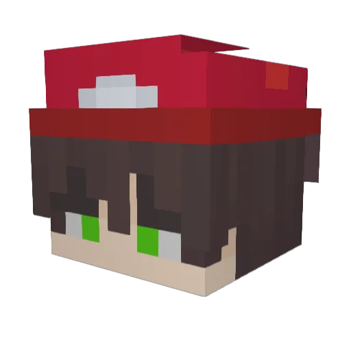 Utku46 Minecraft avatar head, 3D render