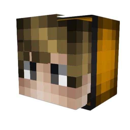 Utkum_RZ53 Minecraft avatar head, 3D render