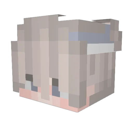 UtkuuHD Minecraft avatar head, 3D render
