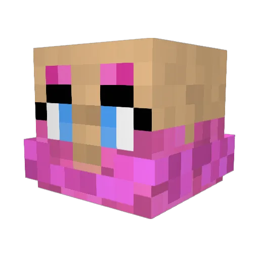 UtmostBoots Minecraft avatar head, 3D render