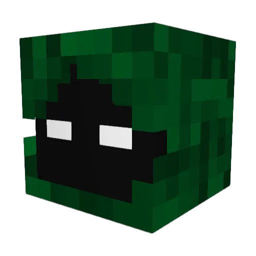 Uto847 Minecraft avatar head, 3D render