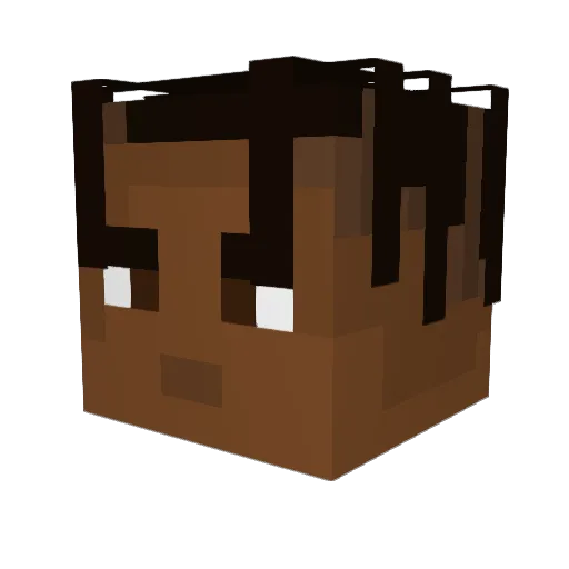 Utopa Minecraft avatar head, 3D render