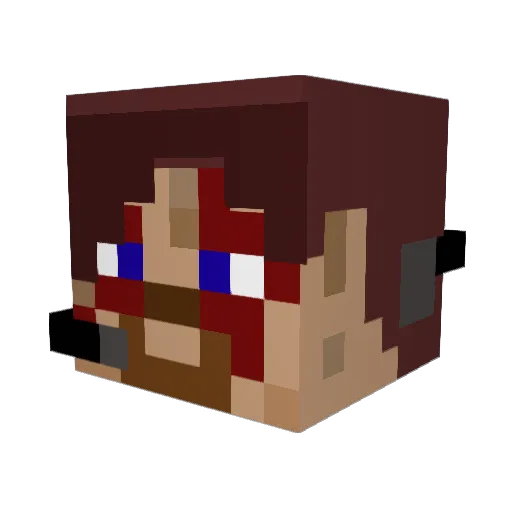 UtopianGratis Minecraft avatar head, 3D render