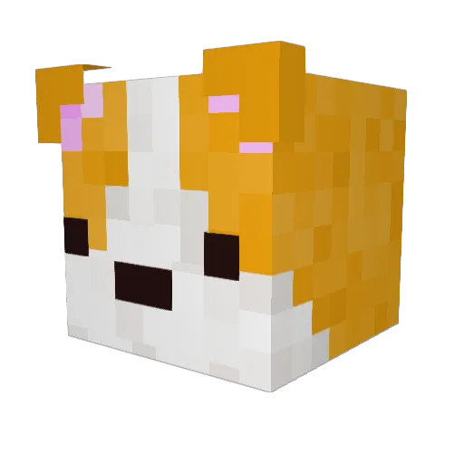 UtopianWorld Minecraft avatar head, 3D render