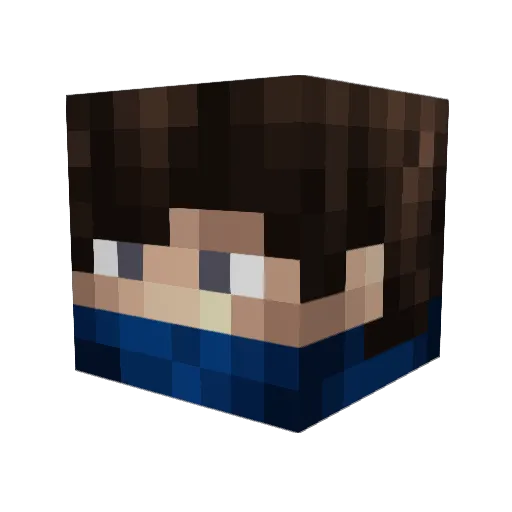 UtopiasTragedy Minecraft avatar head, 3D render