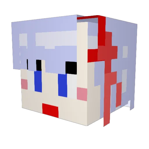 Utsro Minecraft avatar head, 3D render