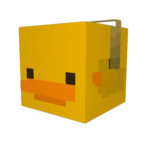UtterBag10 Minecraft avatar head, 3D render