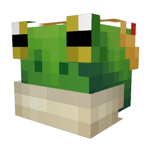 Utter_Vegetable Minecraft avatar head, 3D render