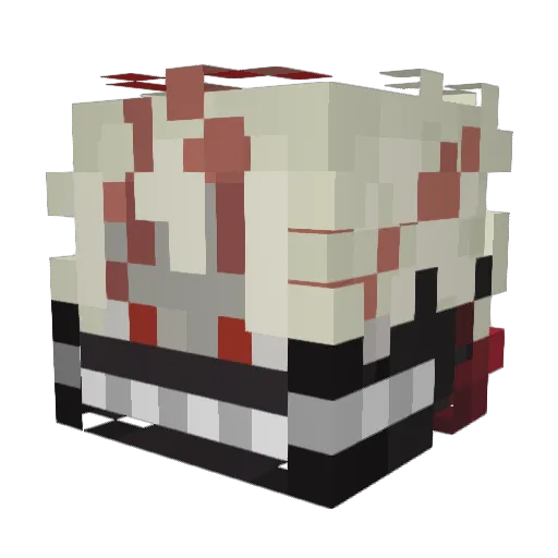 Uurf Minecraft avatar head, 3D render
