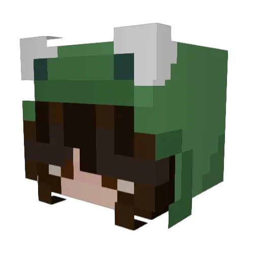 Uuuud Minecraft avatar head, 3D render