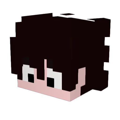UvaAD Minecraft avatar head, 3D render