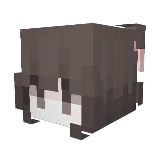 UveUva Minecraft avatar head, 3D render