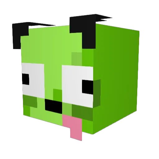 Uverkio Minecraft avatar head, 3D render