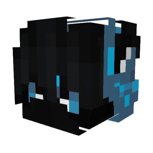 UveysTrhn Minecraft avatar head, 3D render